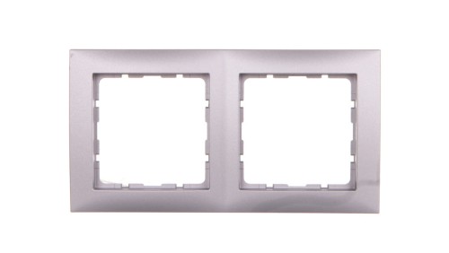 Berker B.Kwadrat Ramka podwójna aluminium 5310128994