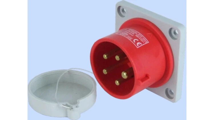 Wtyczka tablicowa prosta 16A 3P+N+Z 400V czerwona IP44 WTP 16 5 922030