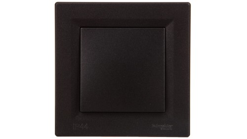 ASFORA Łącznik 1-biegunowy IP44 z ramką antracyt EPH0100271