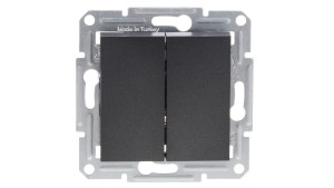 ASFORA Łącznik świecznikowy (z. śrub) bez ramki antracyt EPH0300371