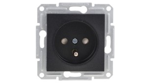 Gniazdo 2P+PE z przesł. bez ramki, antra EPH2800271