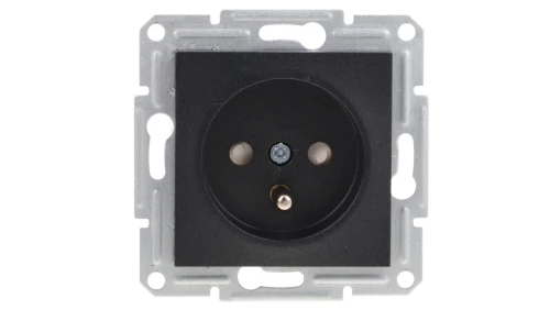 Gniazdo 2P+PE z przesł. bez ramki, antra EPH2800271