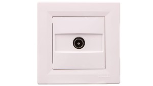 Asfora Gniazdo antenowe TV przelotowe (4db) białe EPH3200221