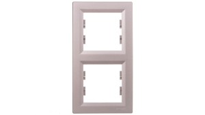 ASFORA Ramka 2-krotna pionowa aluminium EPH5810261