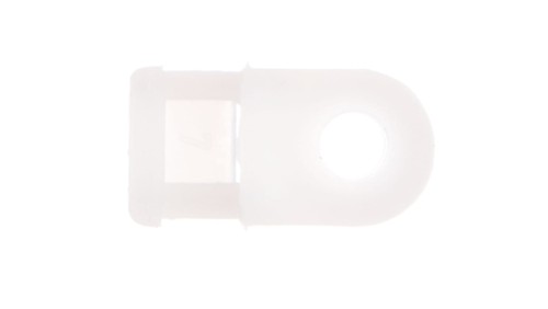 Uchwyt oczkowy biały F=5mm do opasek kablowych max. 4,8mm BMB5460E /100szt./