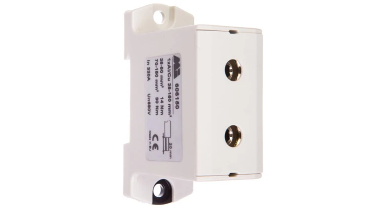 Złączka szynowa 1-torowa 25-150mm2 szara EURO OTL 150 1xAl/Cu 606150