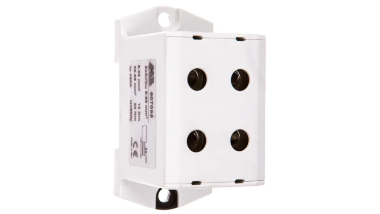 Złączka szynowa 2-torowa 16-95mm2 szara EURO multiOTL 95 2xAl/Cu 607095