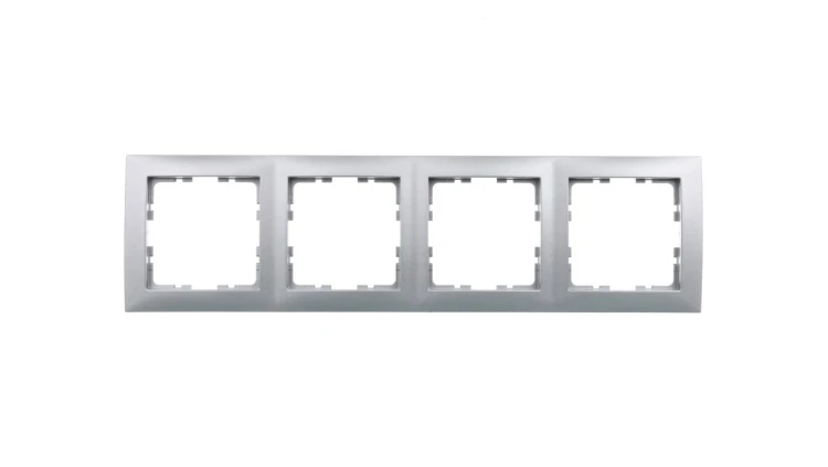 Berker B.Kwadrat Ramka poczwórna aluminium 5310148994