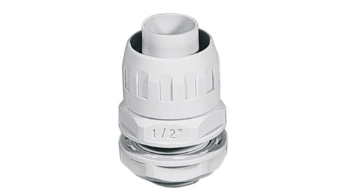 Dławnica kablowa szara do rur karbowanych PG16 ECGX16-16