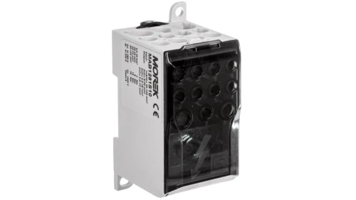 Blok dystrybucyjny - rozdzielczy OJL280A czarny we: 1xAl/Cu 35-120 wy: 2x6-35mm2/5x2,5-16mm2/ 4x2,5-10mm2 1000V MAB1281S10