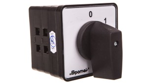 Łącznik krzywkowy 0-1 4P 100A do pulpitu IP65 pokrętło czarne bez ryglowania SK100-2.8210P03