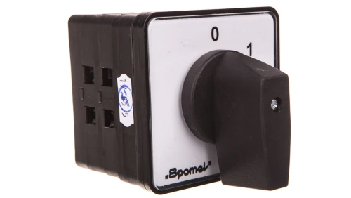 Łącznik krzywkowy 0-1 4P 100A do pulpitu IP65 pokrętło czarne bez ryglowania SK100-2.8210P03