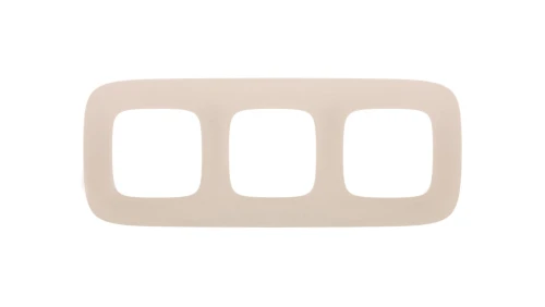 VALENA ALLURE Ramka potrójna kremowy 754313