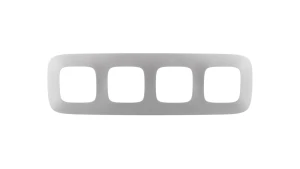 VALENA ALLURE Ramka poczwórna aluminium 754394