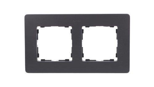 Simon Detail 82 Ramka podwójna Detail ORIGINAL-premium GRAFIT / podstawa Aluminiowa 8200620-238