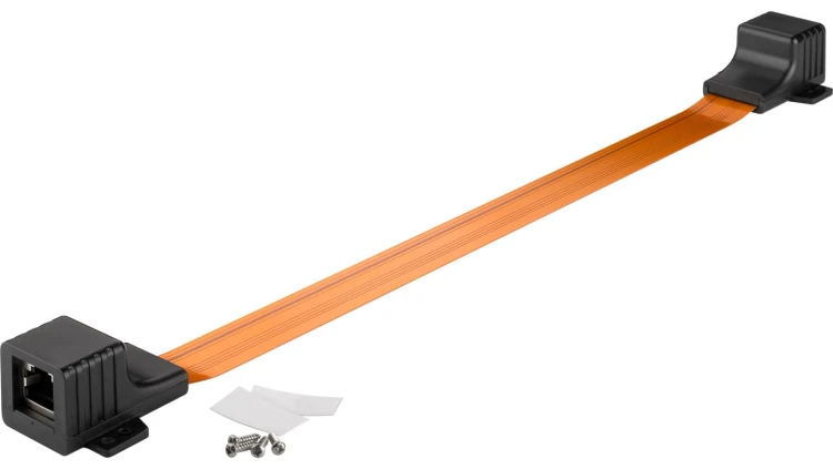Przepust okienny teleinformatyczny płaski RJ45 - RJ45 0,30m 71412