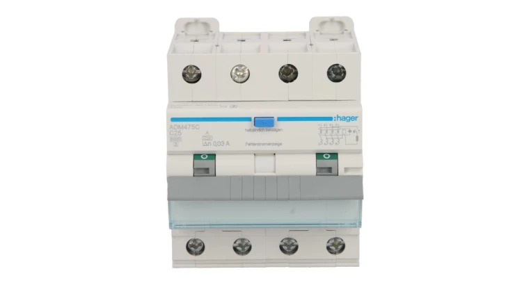 Wyłącznik różnicowo-nadprądowy RCBO 4P C25A 0,03A Typ A 6kA RCBO ADM475C