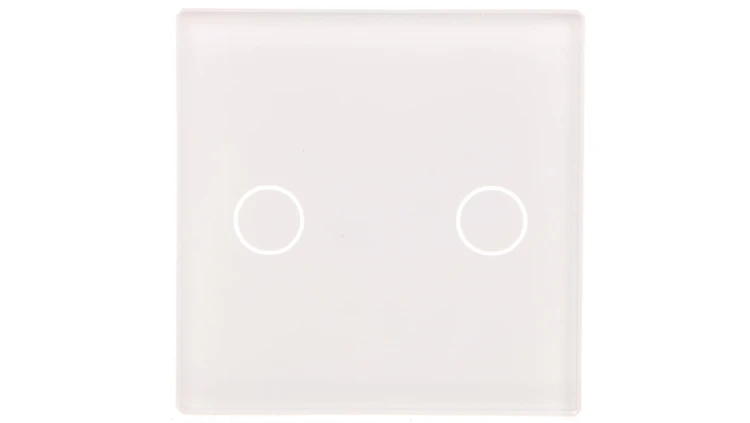 TouchMe Mały panel szklany, łącznik podwójny, biały TM531W