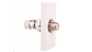 TouchMe Moduł 1/2 gniazdo antenowe SAT białe TM905W