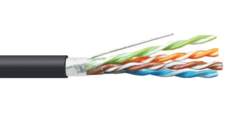 Kabel teleinformatyczny żelowany F/UTPw kat.5e 4x2x0,5 /bębnowy/