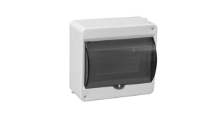 Rozdzielnica modułowa 1x8 natynkowa z szybką dymną N+PE IP30 S-8 C.2025