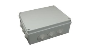 Puszka n/t hermetyczna 240x190x90 12 dławików IP55 szara S-BOX 506