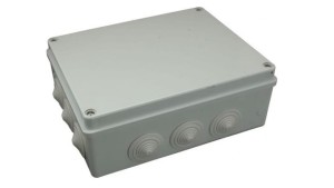 Puszka n/t hermetyczna 380x300x120 12 dławików IP55 szara S-BOX 706