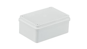 Puszka n/t hermetyczna 120x80x50 bez dławików IP56 biała S-BOX 216B