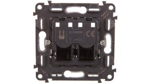 VALENA ALLURE Gniazdo podwójne 2xRJ45 kat.5e UTP 753041