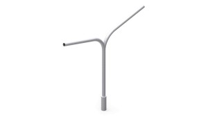 OG Wysięgnik lampowy dwuramienny na słup oświetleniowy fi 48,3 mm 105stopni 40102202