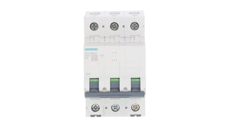 Wyłącznik nadprądowy 3P B 6A 10kA AC 5SL4306-6