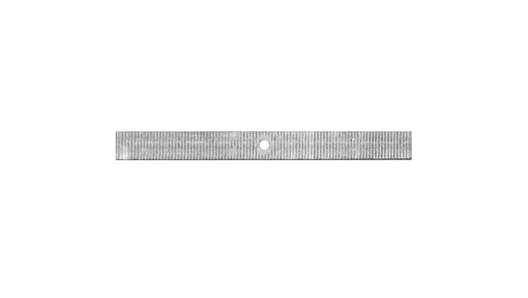 Taśma aluminiowa cięta 100 mm z otworem 3,4 mm /1kg/ TA-C-100/1 /374szt./