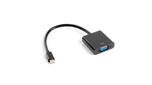 Adapter mini DisplayPort 1.2 - VGA 0,1m biały AD-0006-BK
