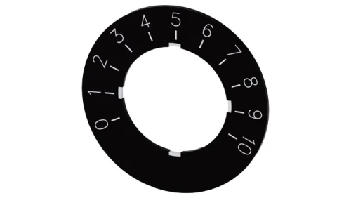 Etykieta do potencjometru 22mm skala 1 do 10 SIRIUS ACT 3SU1900-0BG16-0SA0 /10szt./