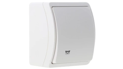 Koala Przycisk /światło/ n/t IP44 biały VW 156-01 61.351