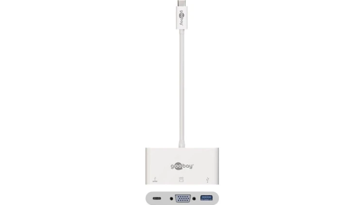 Multi adapter USB-C - USB-A 3.0 + VGA D-Sub(15-pin) + USB-C 62100