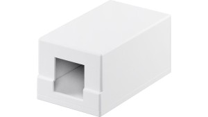 Pusta obudowa Keystone 1-port - umożliwia łatwy montaż metodą Snap-In 79355