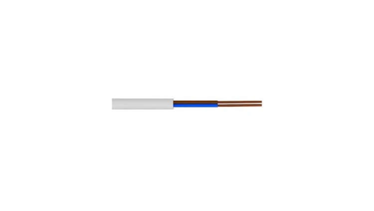 Przewód mieszkaniowy H03VV-F (OMY) 2x1,5 biały 300/300V /50m/