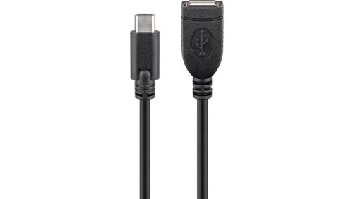 Przedłużacz USB 2.0 HighSpeed USB-A - USB-C 0,2m 55470