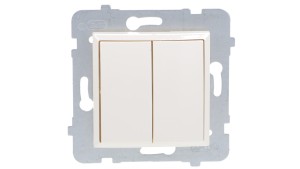 ARIA Łącznik dwugrupowy świecznikowy ecru ŁP-2U/m/27