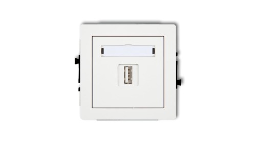 DECO Ładowarka USB pojedynczej, 5V, 1A biały DCUSB-1