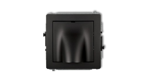 DECO Mechanizm wypustu kablowego czarny mat 12DWPK