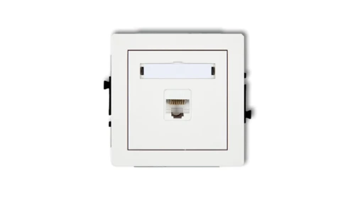 DECO Gniazda komputerowe pojedyncze 1xRJ45, kat. 6, 8-stykowy biały DGK-3