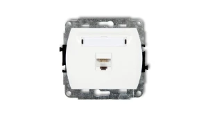 TREND Gniazda komputerowe pojedyncze 1xRJ45, kat. 5e, 8-stykowy biały GK-1