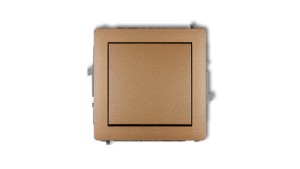 DECO Łącznik jednobiegunowy złoty metalik 8DWP-1