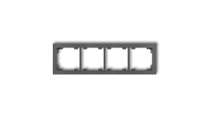 DECO Ramka poczwórna grafitowy 11DR-4