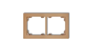 DECO Ramka podwójna złoty metalik 8DR-2