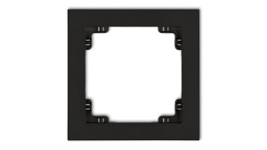 DECO Ramka pojedyncza czarny mat 12DR-1