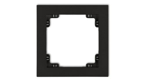 DECO Ramka pojedyncza czarny mat 12DR-1