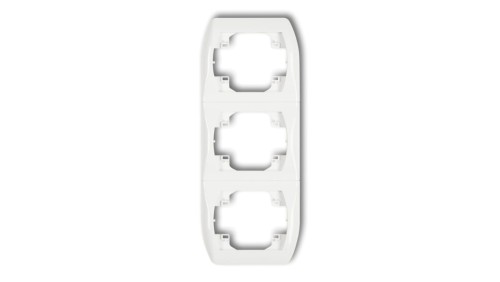 TREND Ramka pionowa potrójna biały RV-3